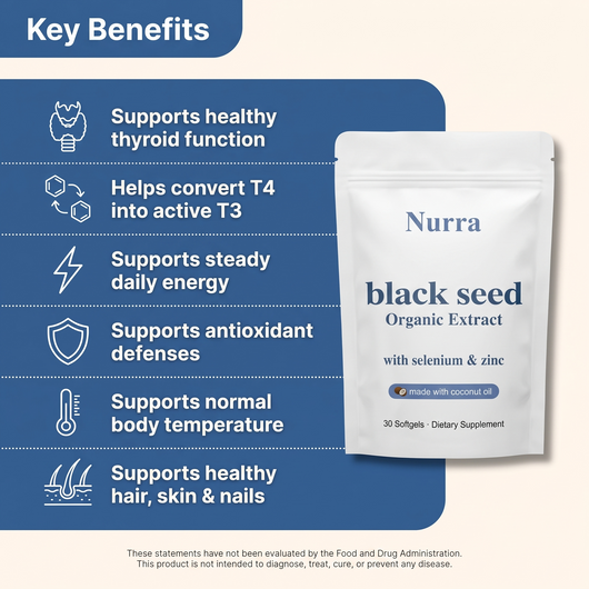 Nurra Black Seed Extract With Selenium 200mcg
