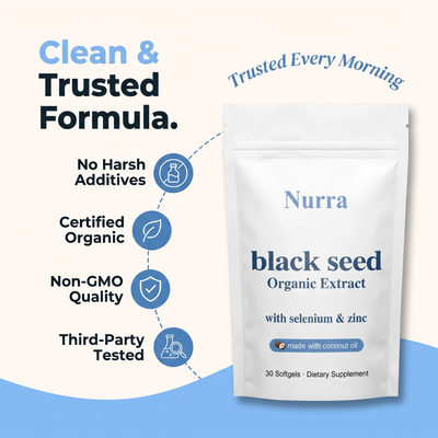 Nurra Black Seed Extract With Selenium 200mcg